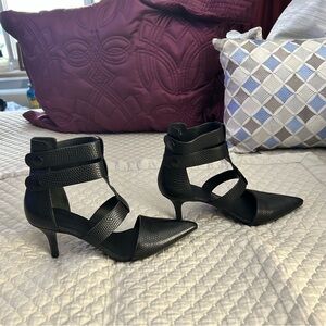Elegant Black Strappy Heels